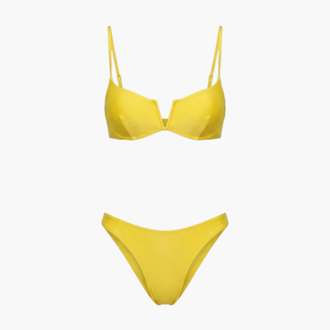Bikini sæt til kvinder med push-up top og brasiliansk stil