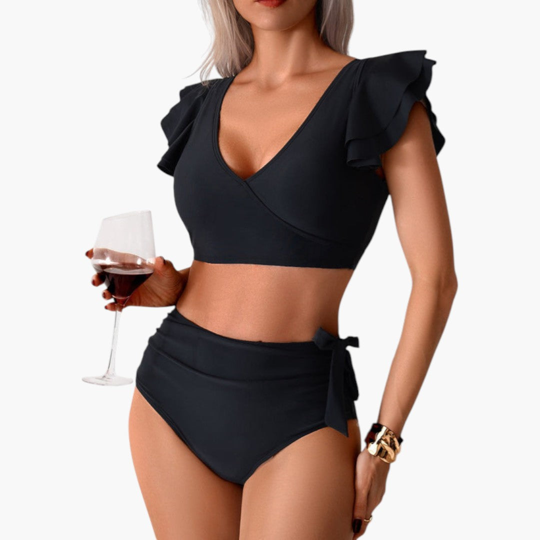 Bikini sæt til kvinder med flæseærmer