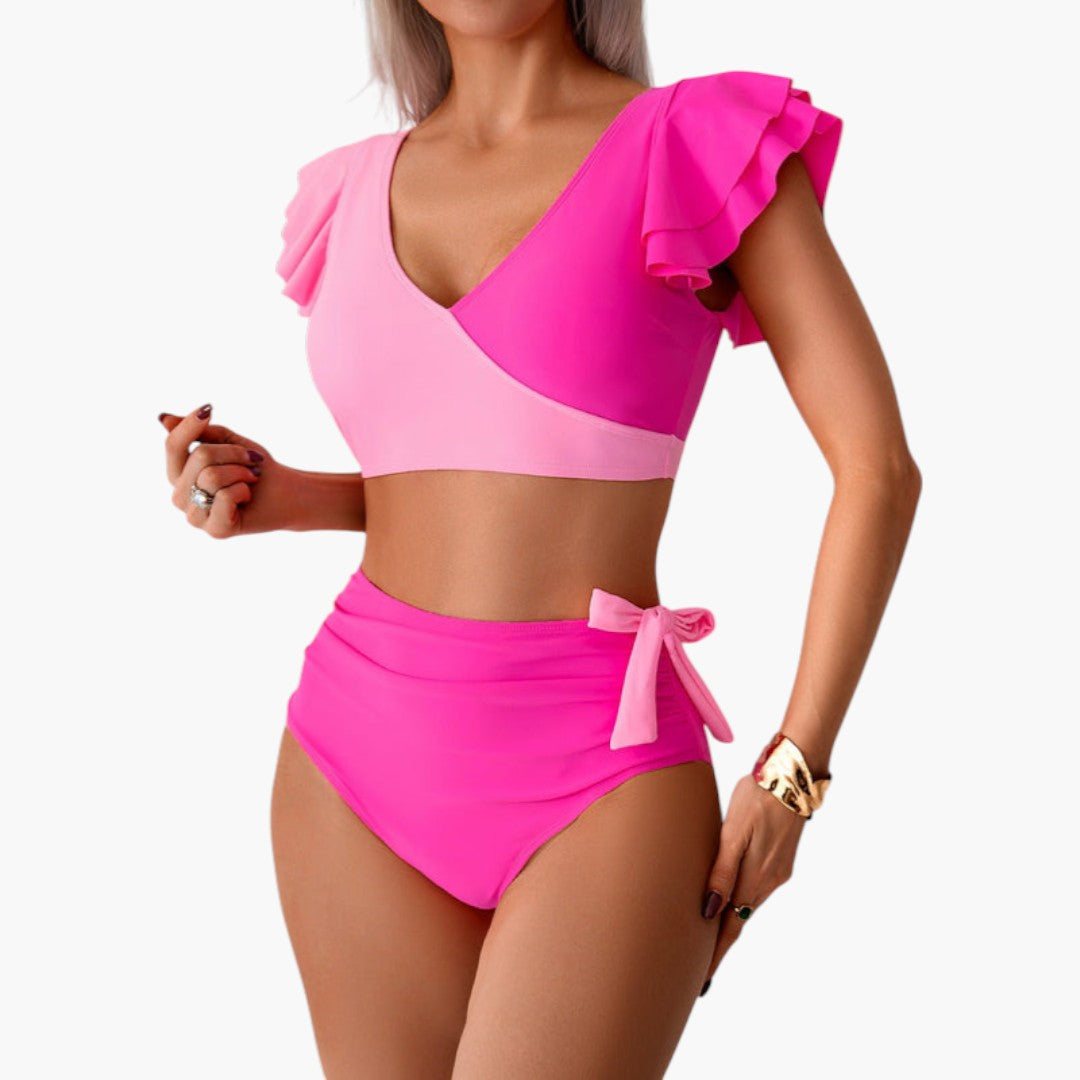 Bikini sæt til kvinder med flæseærmer