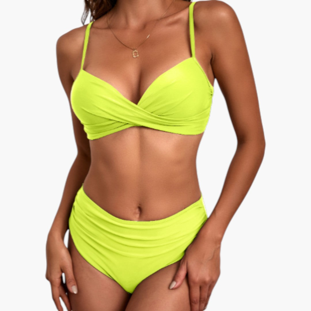 Bikini sæt til kvinder med krydset overdel