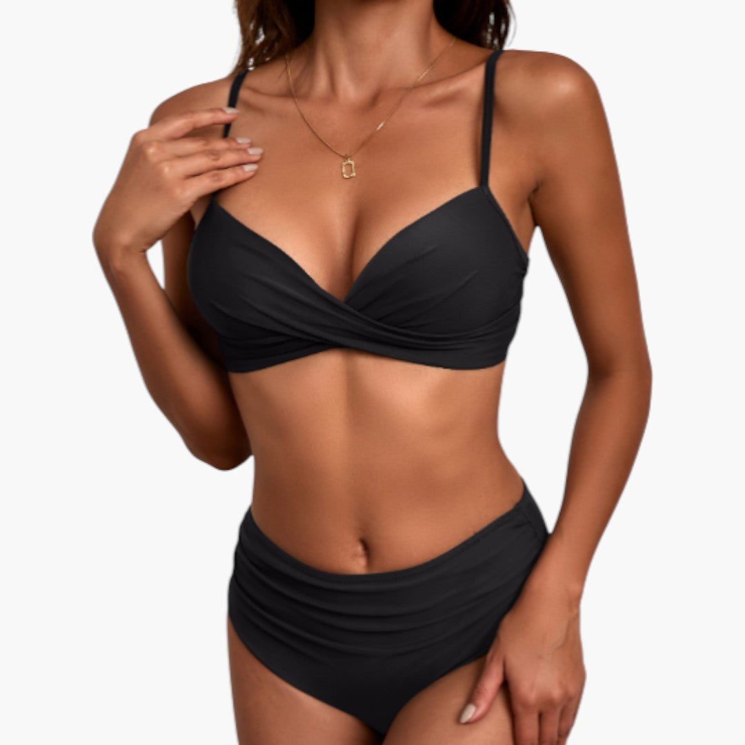 Bikini sæt til kvinder med krydset overdel