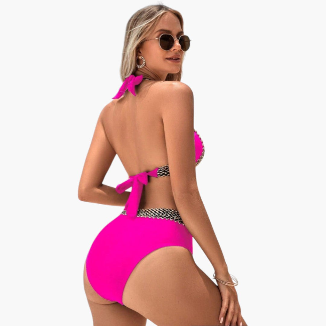 Bikini-Set für Damen mit Dreieck-Oberteil