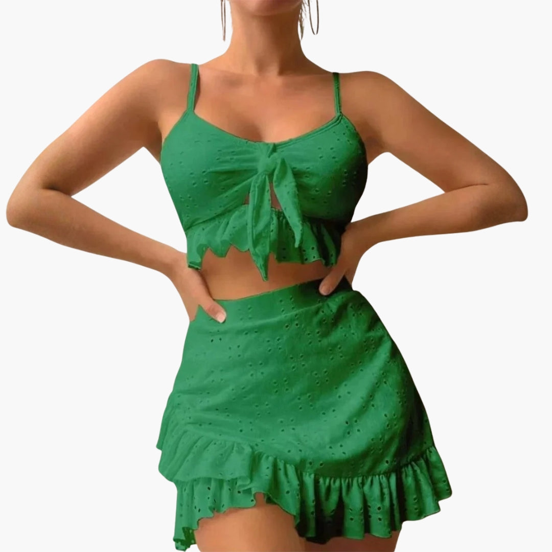Bikini sæt til kvinder med flæser
