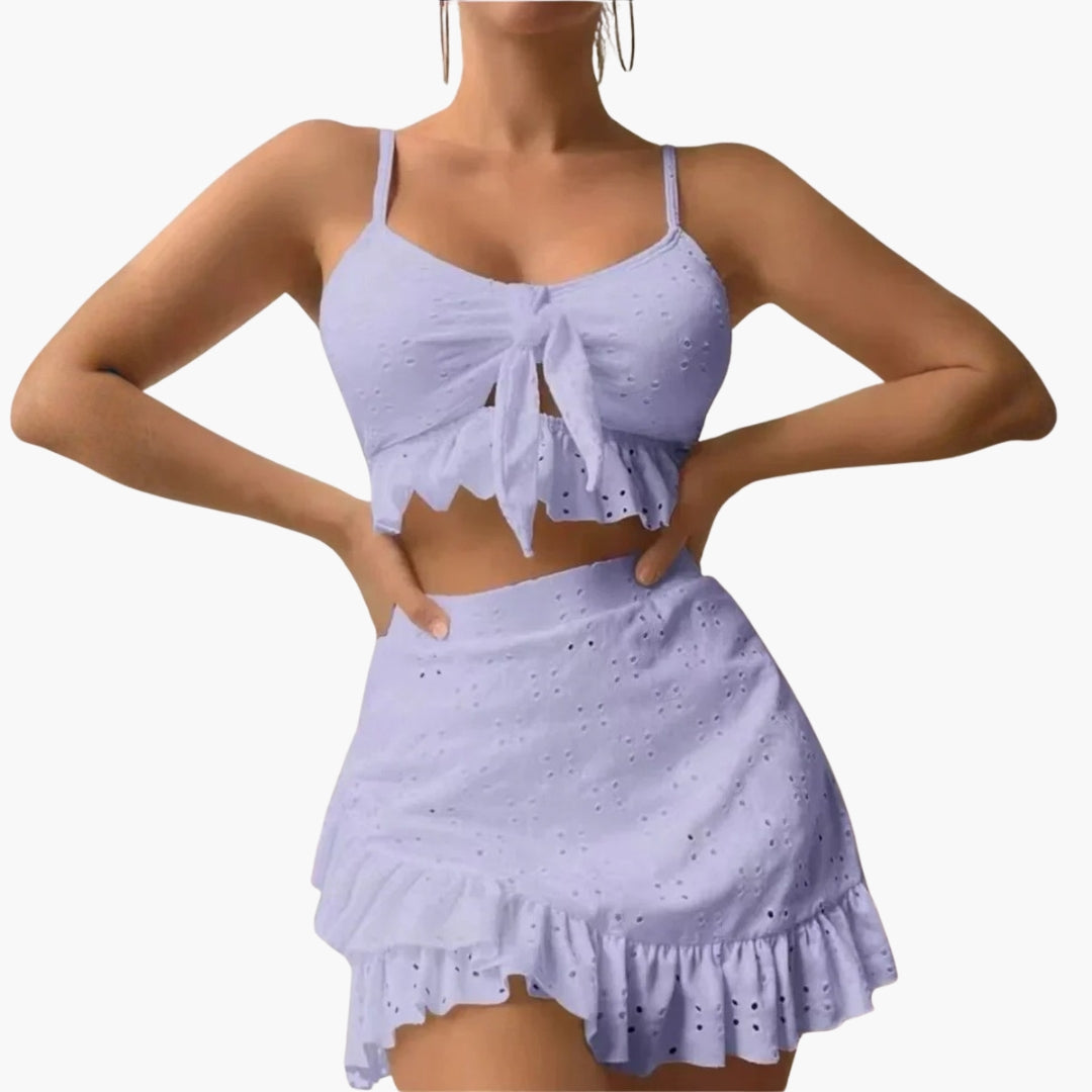 Bikini sæt til kvinder med flæser