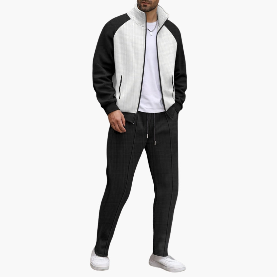 Ensemble bomber homme avec poches zippées et poignets élastiques