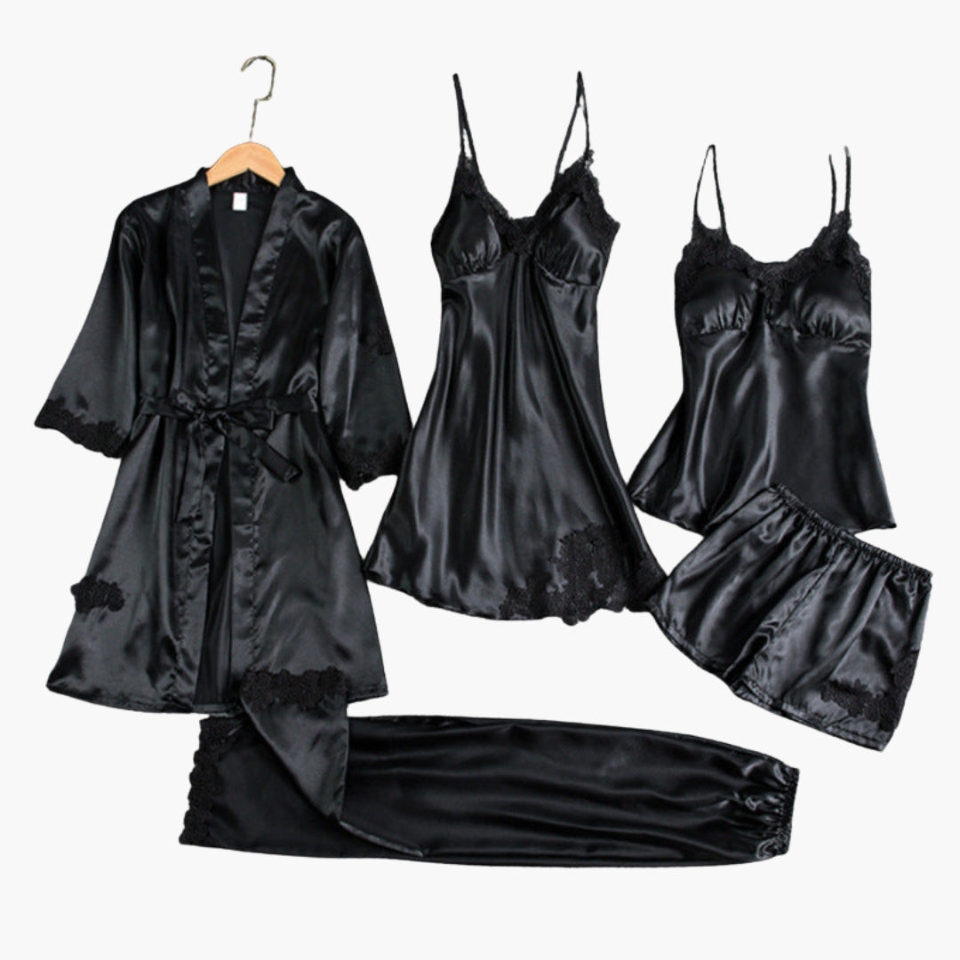 Ensemble de Pyjama Femme avec Finition en Dentelle