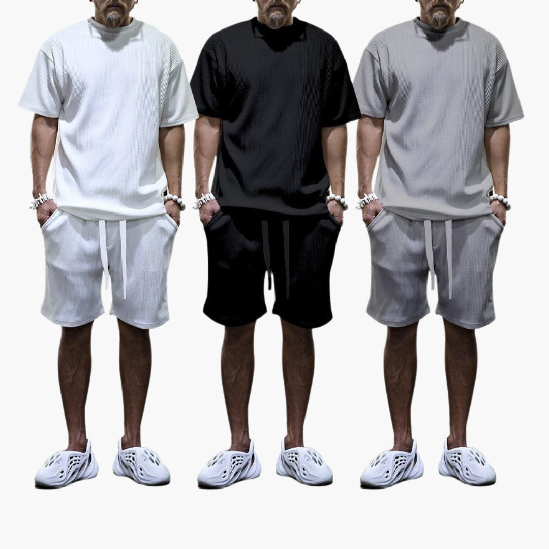 Ensemble de sport homme à surface texturée