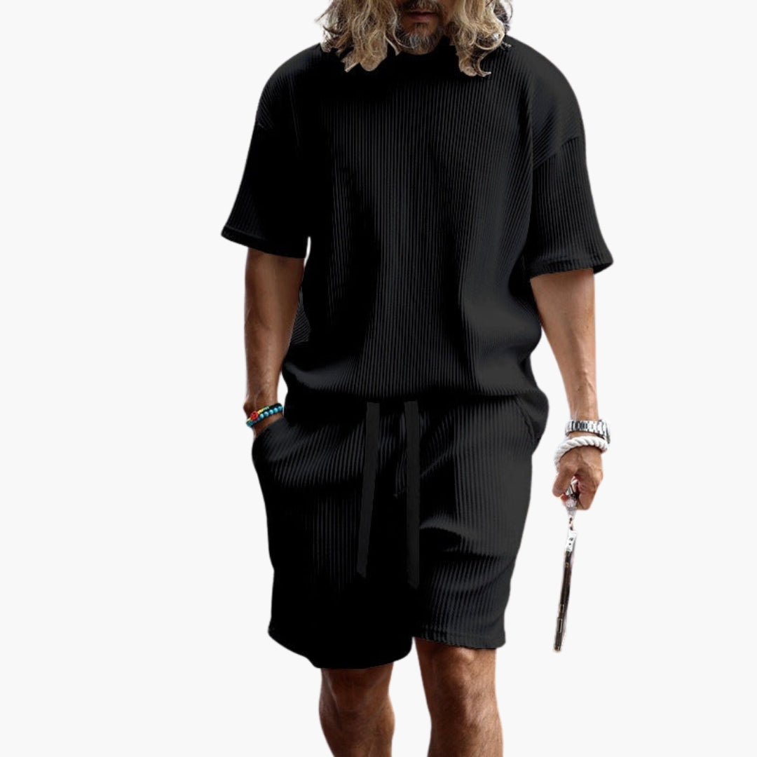 Ensemble de sport homme à surface texturée