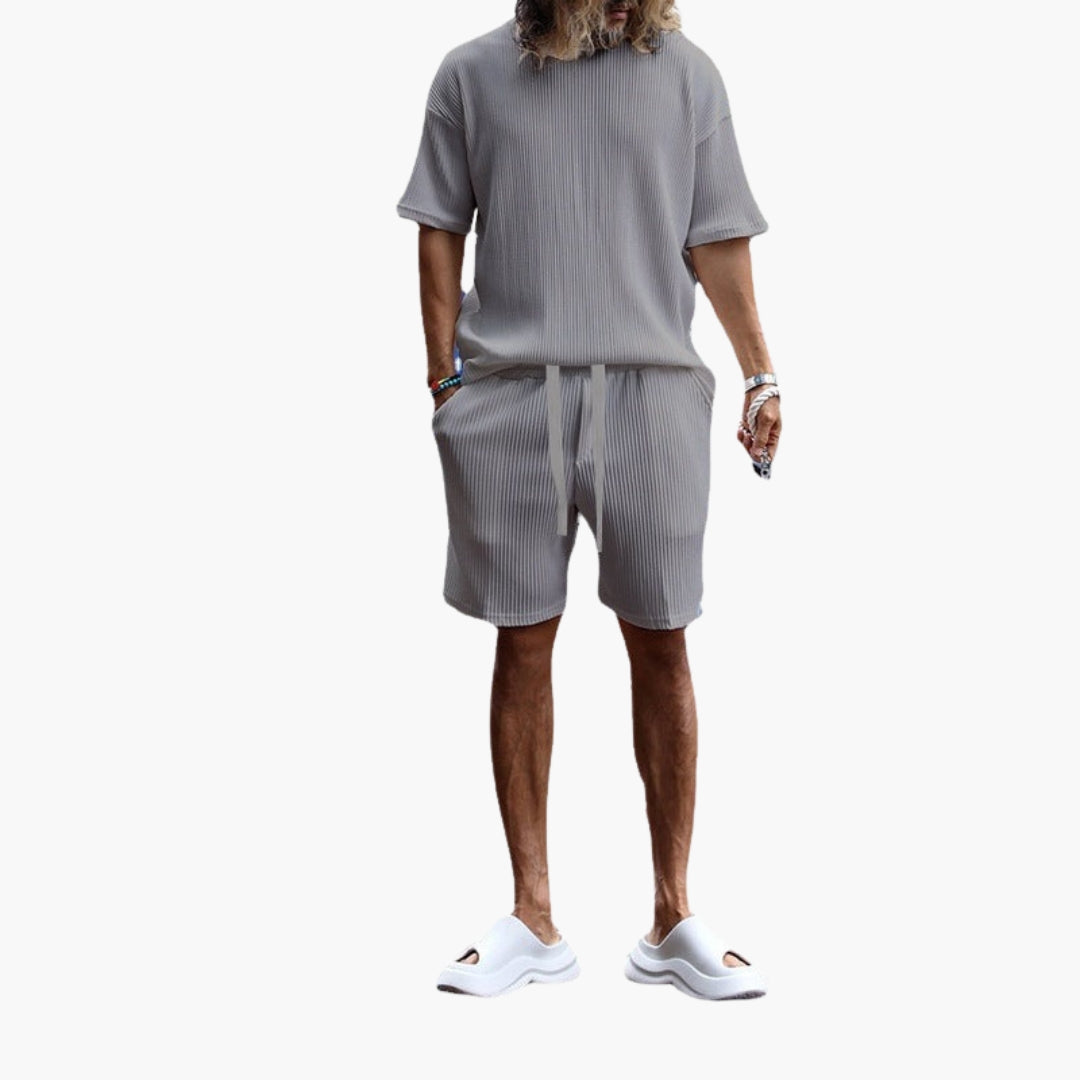 Ensemble de sport homme à surface texturée