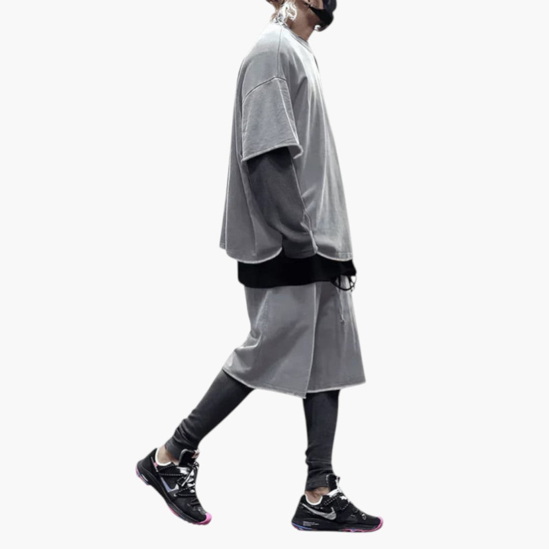 Ensemble hommes en deux pièces a chemise oversize