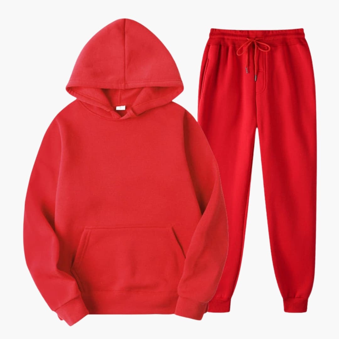 Damen-Jogginganzug mit elastischem Bund und langen Ärmeln