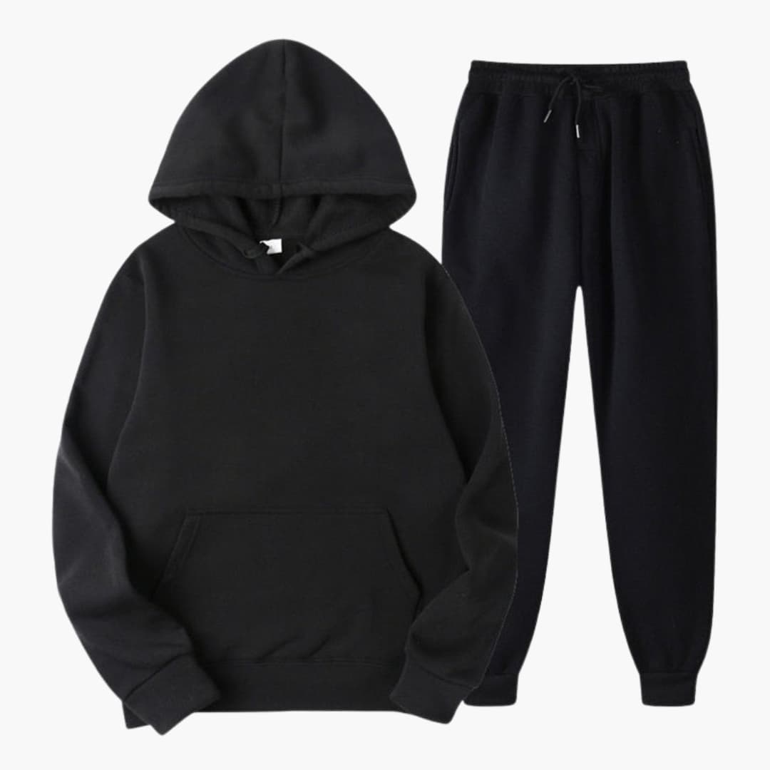 Damen-Jogginganzug mit elastischem Bund und langen Ärmeln