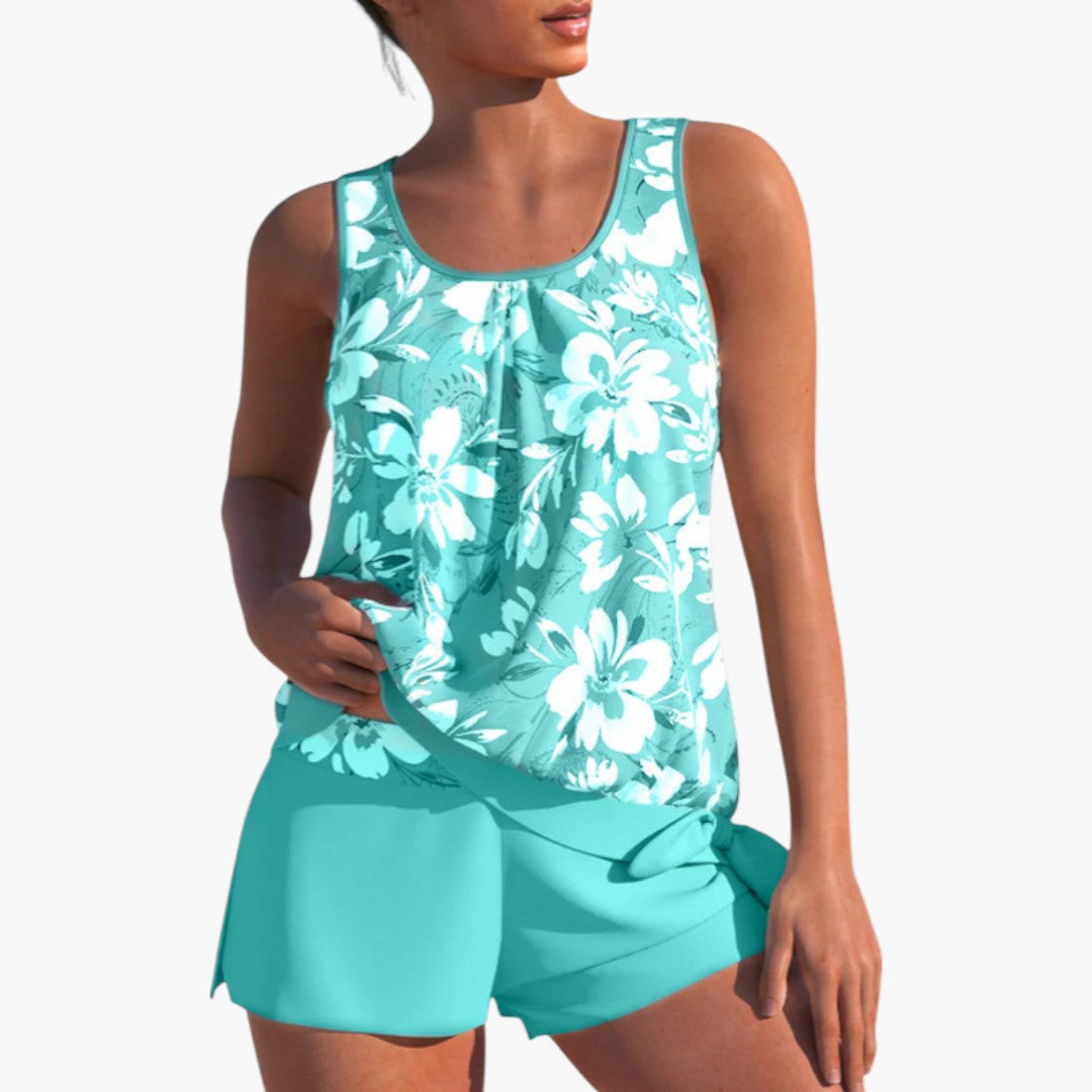 Ensemble tankini pour femmes avec imprimé floral