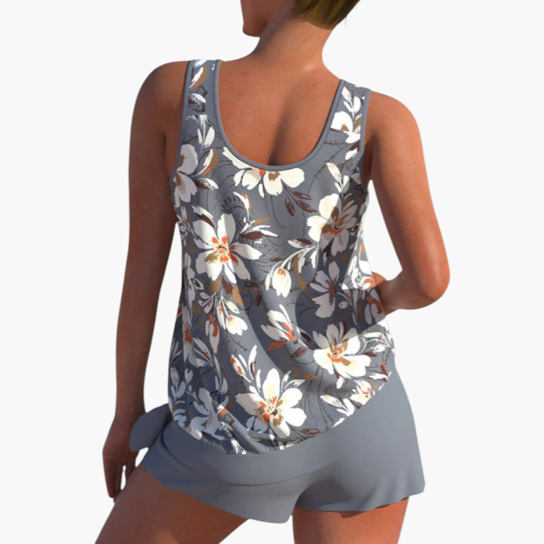Ensemble tankini pour femmes avec imprimé floral