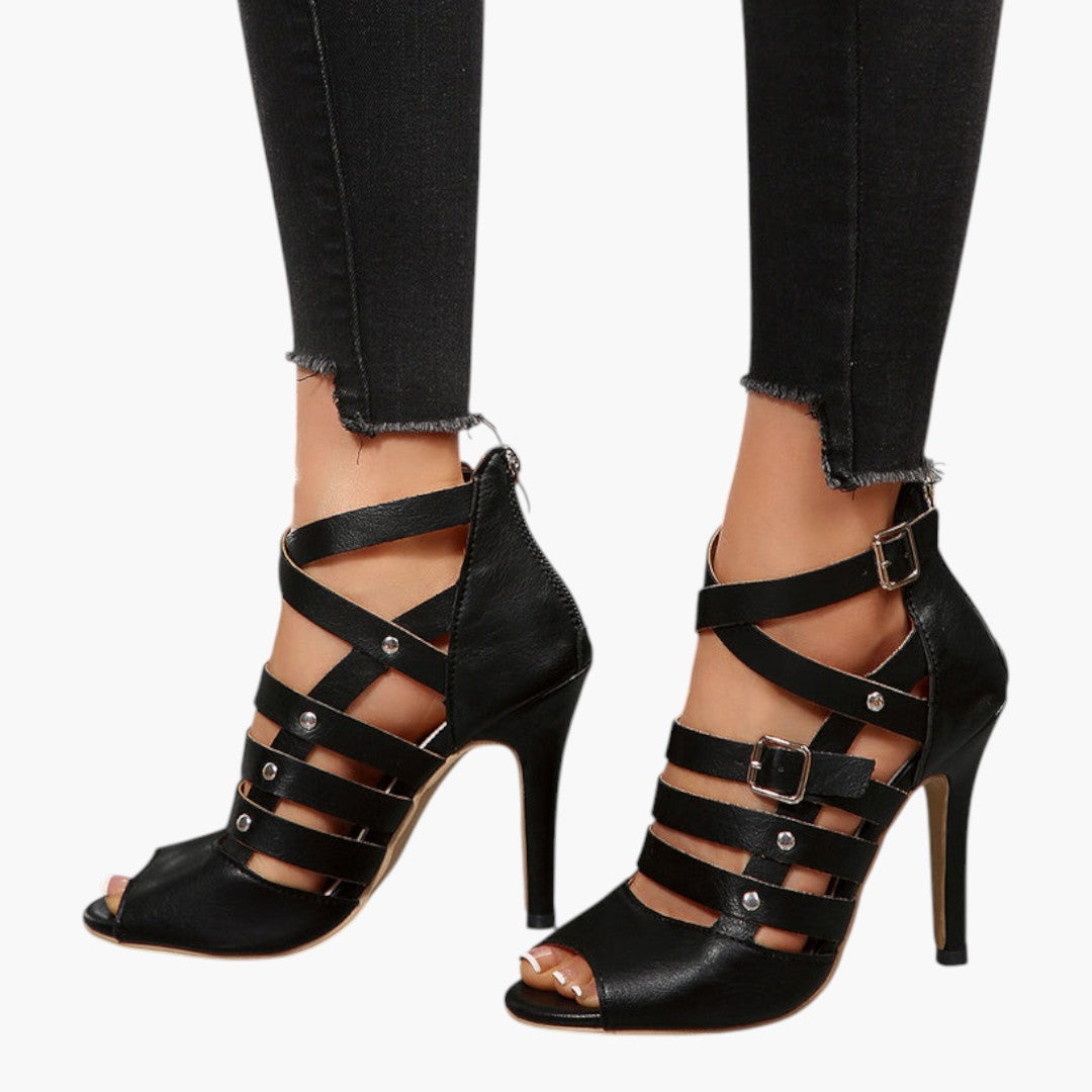 Escarpins à Talons Aiguilles Femmes avec Fermeture Éclair