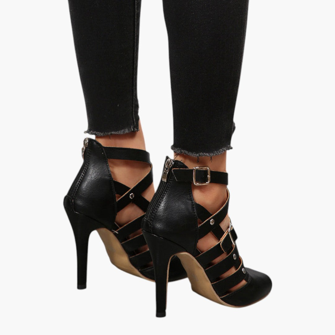 Escarpins à Talons Aiguilles Femmes avec Fermeture Éclair