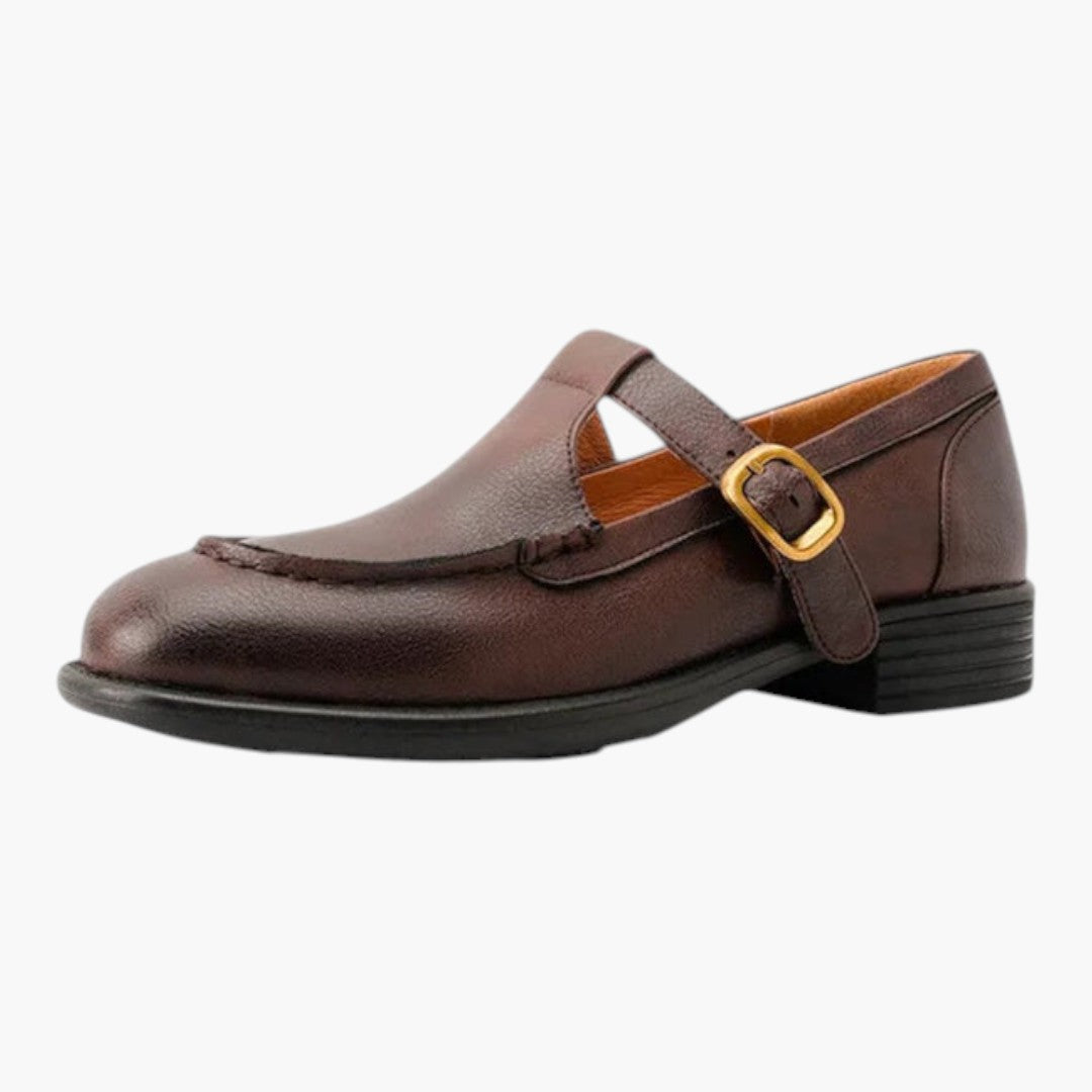 Femmes Chaussures Mary Jane a Bout Carré et Soutien Orthopédique