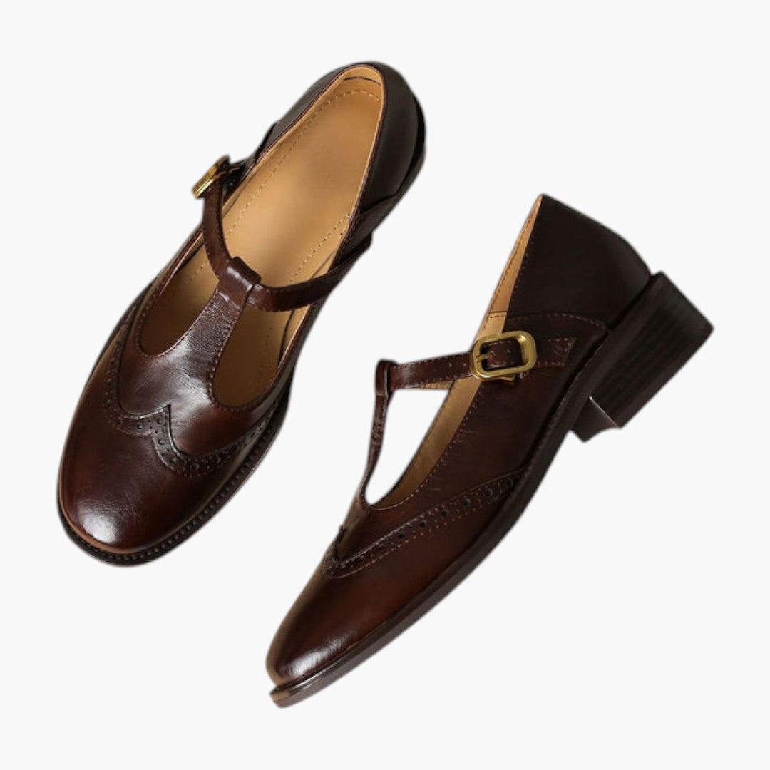 Femmes Chaussures Mary Jane avec Bride T et Talon Bloc