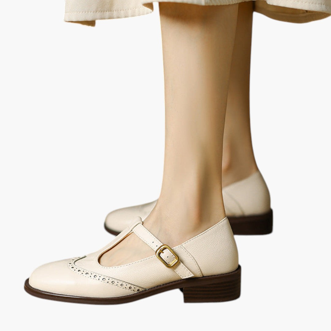 Femmes Chaussures Mary Jane avec Bride T et Talon Bloc