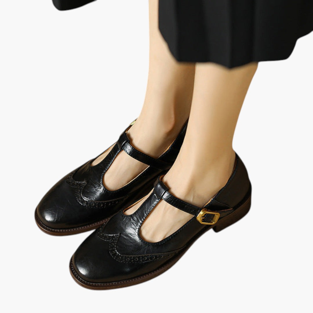 Femmes Chaussures Mary Jane avec Bride T et Talon Bloc
