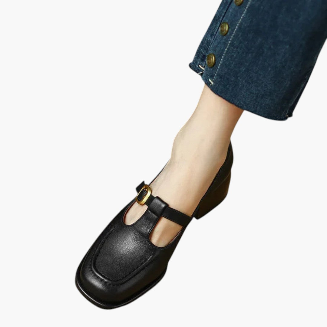 Femmes Chaussures Mary Jane a Bride T et Talon Bloc