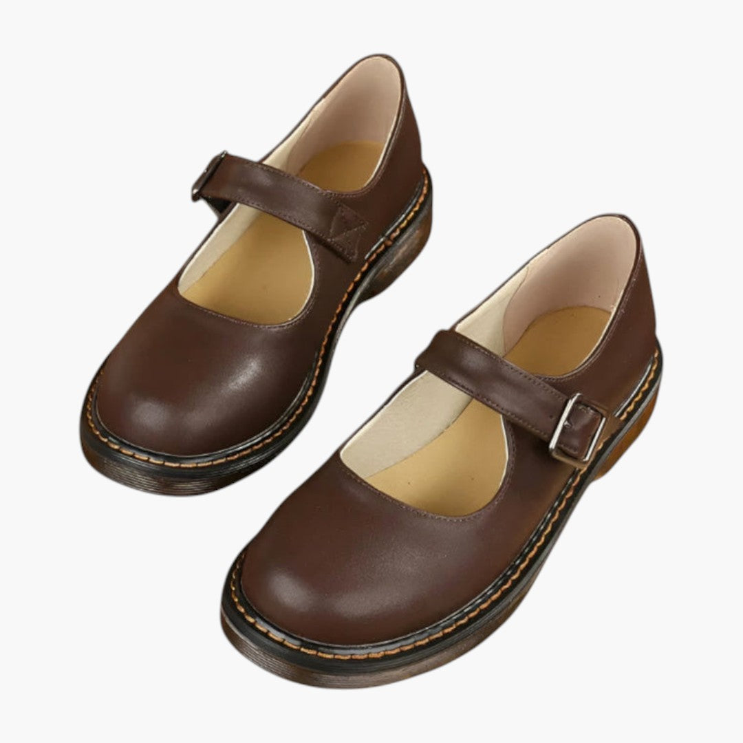 Femmes Chaussures Mary Jane avec Bride et Bout Rond