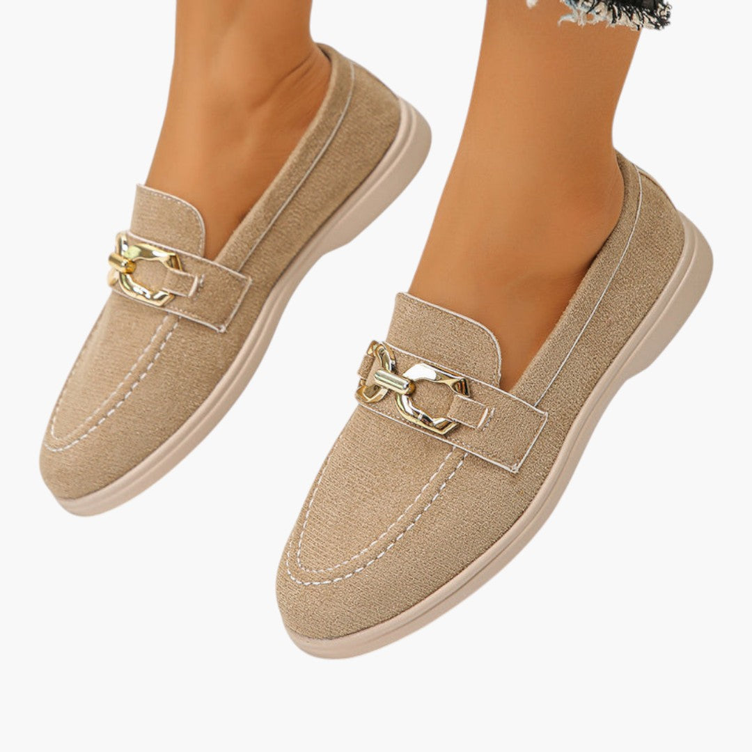 Femmes Chaussures Plates avec Tige en Tissu et Semelle Caoutchouc