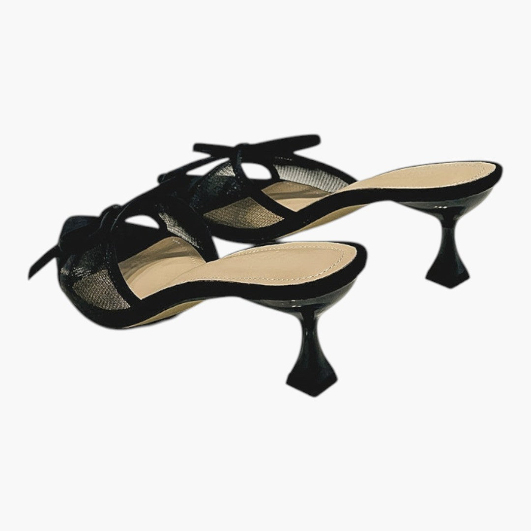 Femmes Chaussures Talon Aiguille avec Bout Peep Toe et Maille