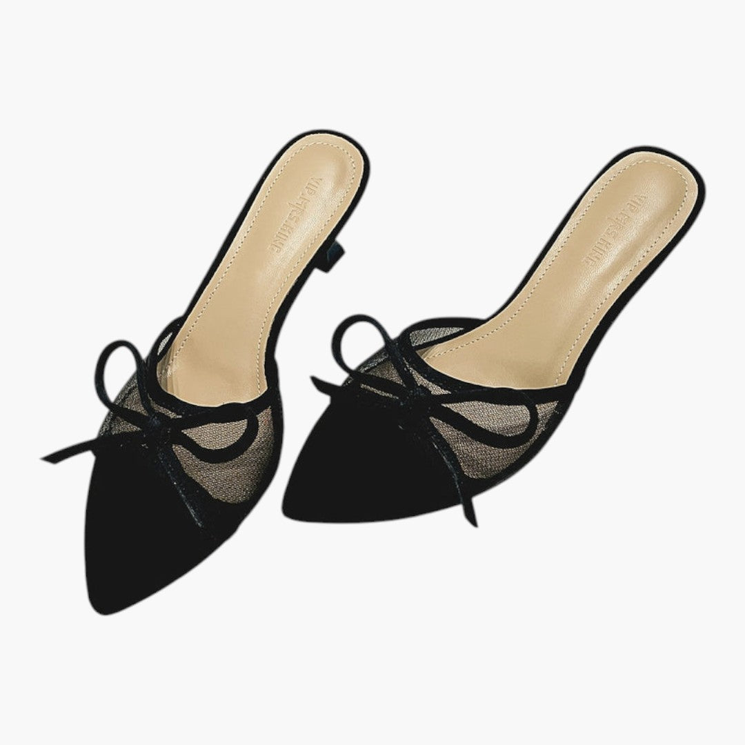 Femmes Chaussures Talon Aiguille avec Bout Peep Toe et Maille
