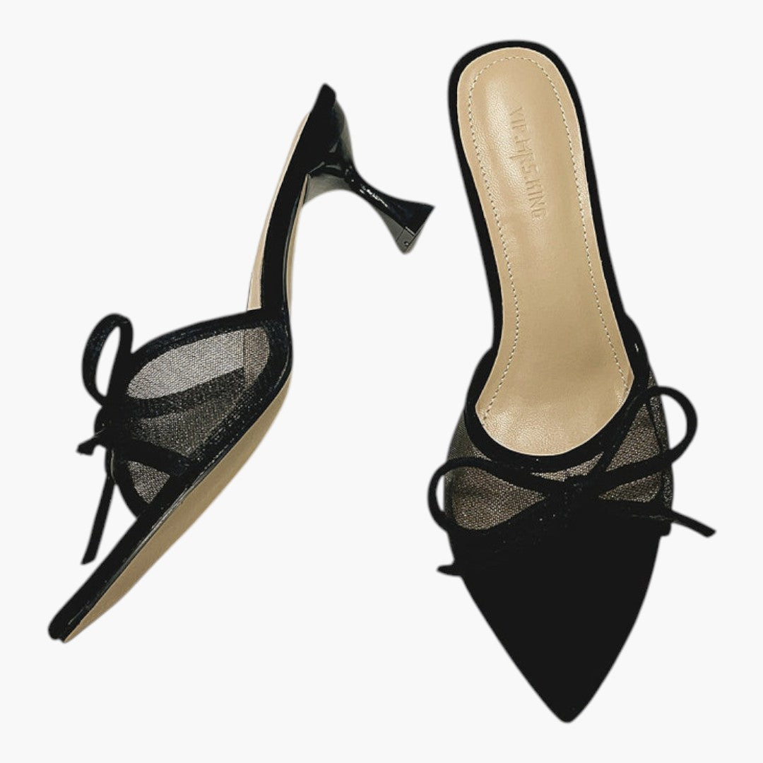 Femmes Chaussures Talon Aiguille avec Bout Peep Toe et Maille