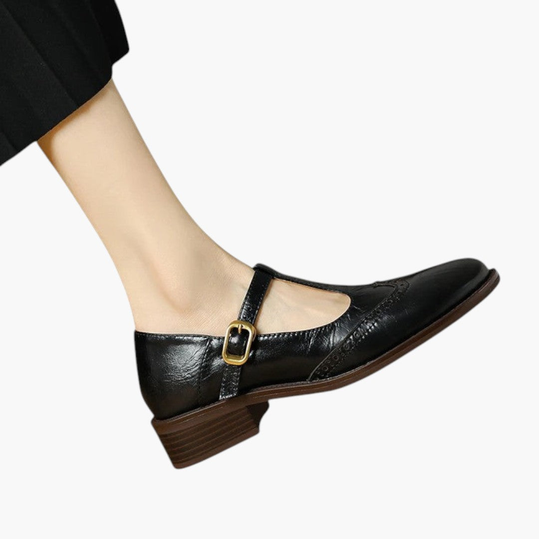 Femmes Confortables Chaussures Mary Jane a Bride et Bout Rond