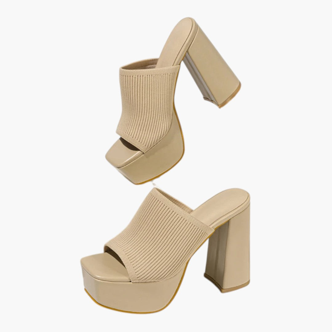 Damen Sandalen mit Plateau-Sohle und rutschfester Sohle
