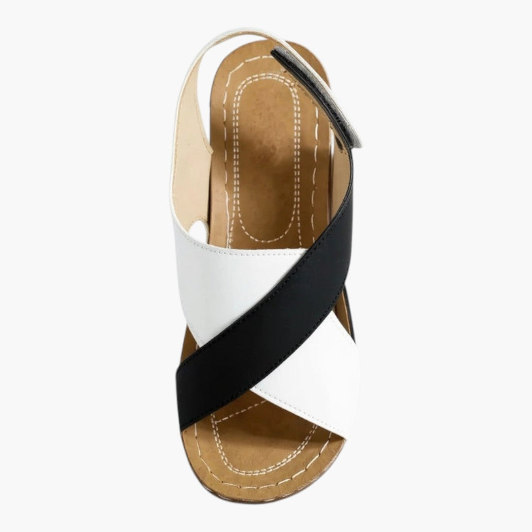 Women's Sandals with Platform Sole and Wedge Heel