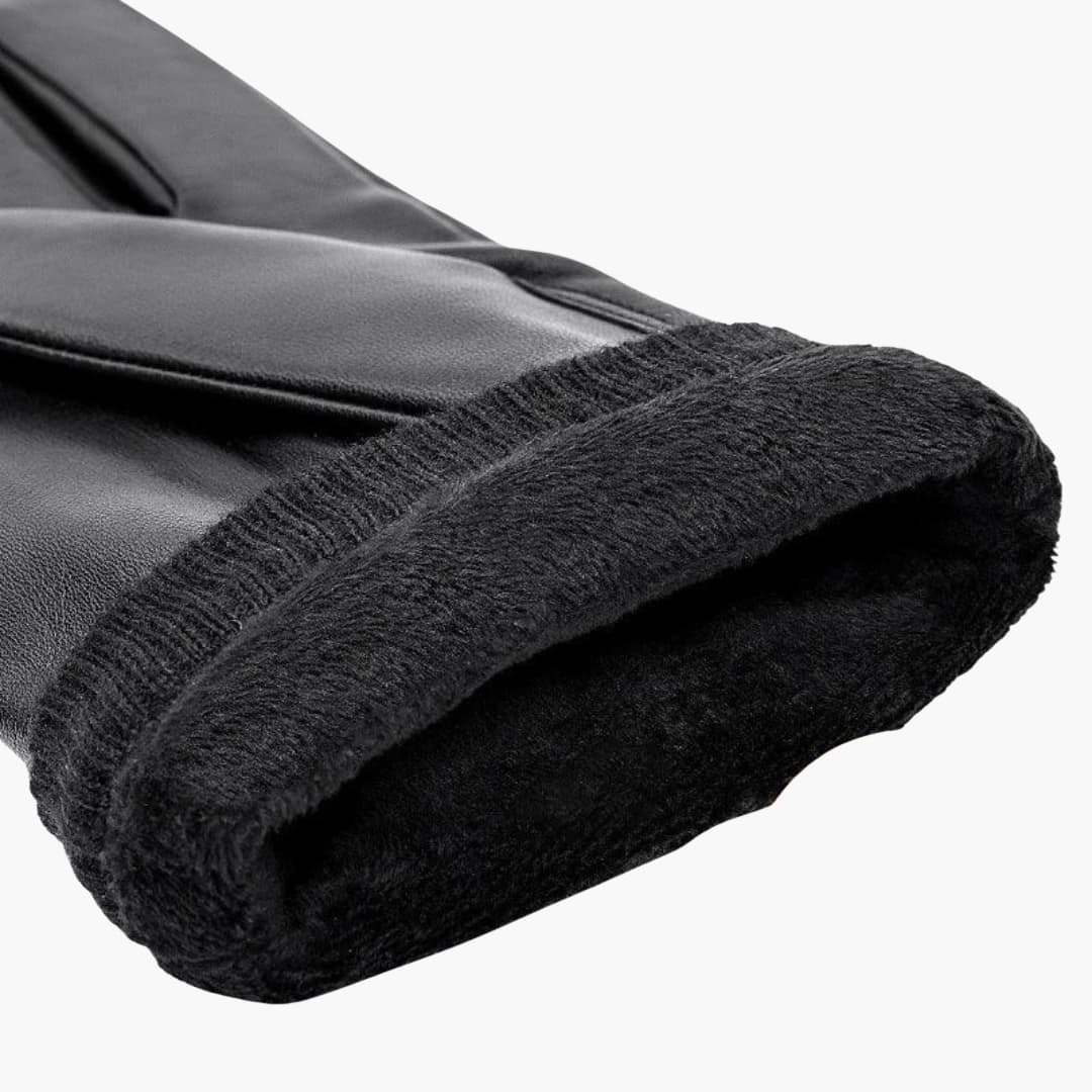 Herrehandsker med trykknaplukning
