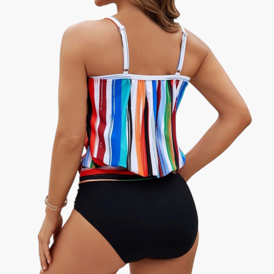 Top da bagno donna con spalline regolabili