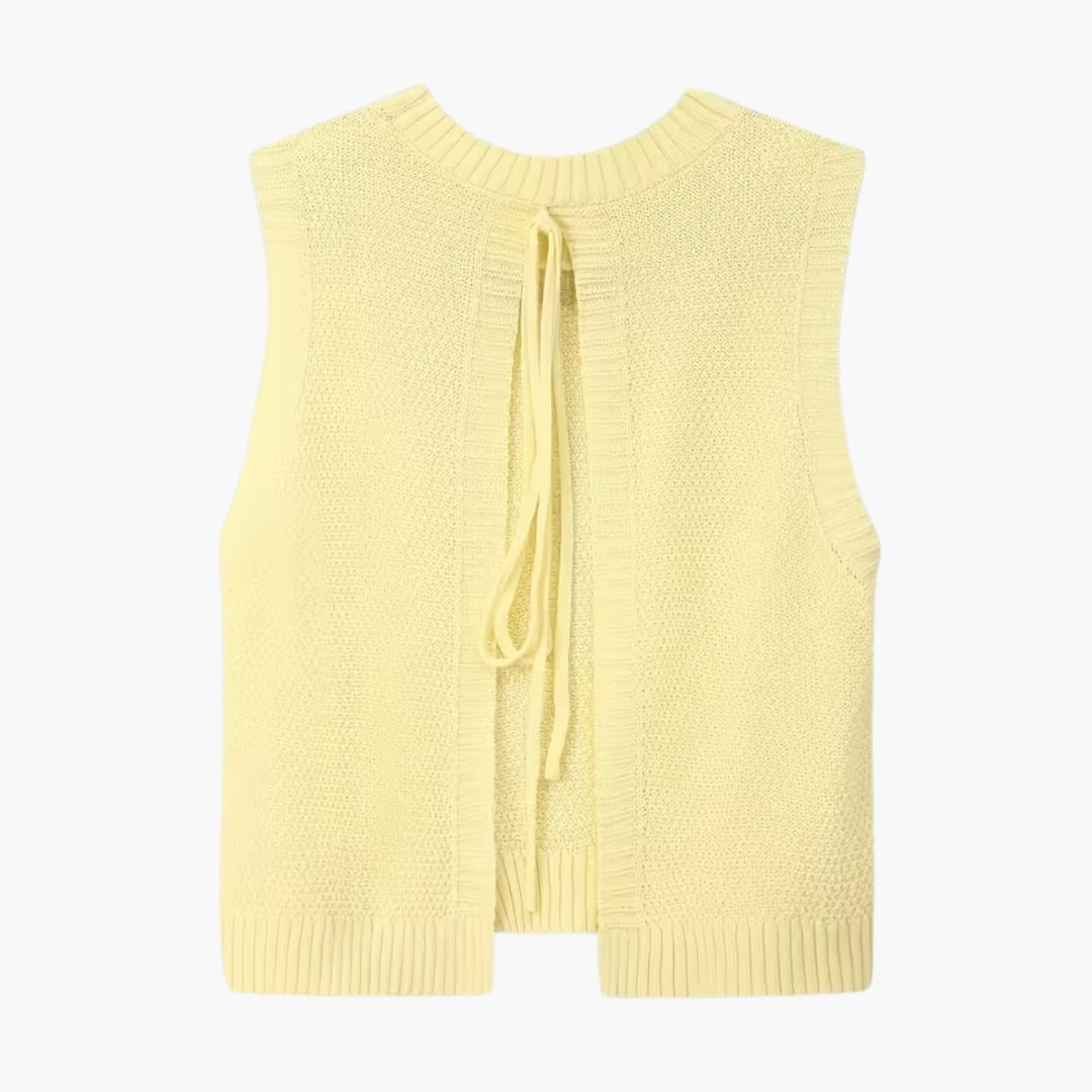 Damski sweter z dzianiny z okrągłym dekoltem