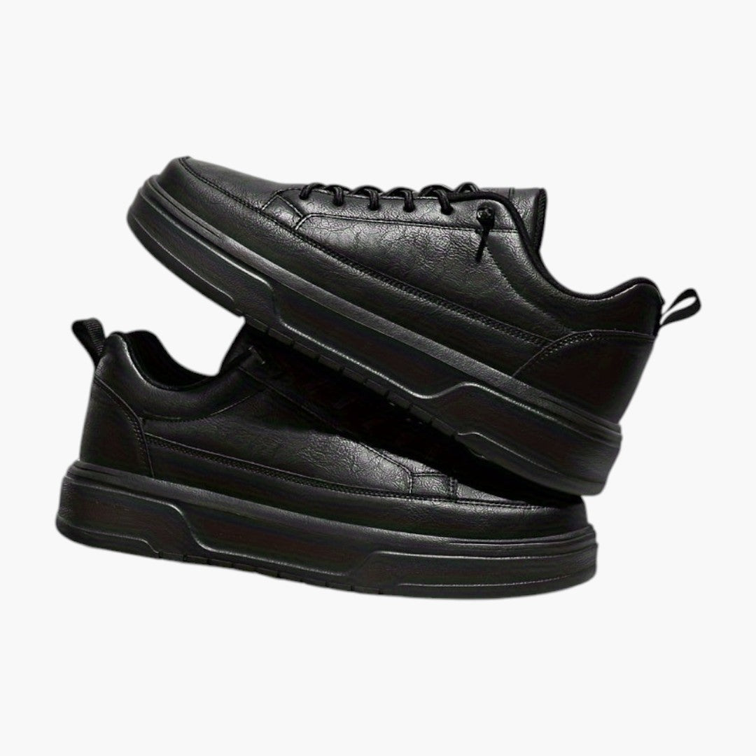 Homme Baskets Basses avec Fermeture Lacets et Semelle Épaisse