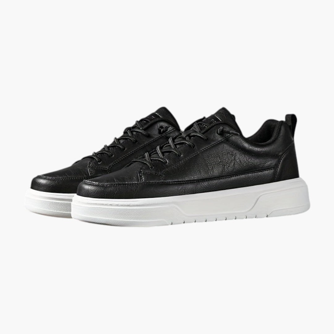 Homme Baskets Basses avec Fermeture Lacets et Semelle Épaisse