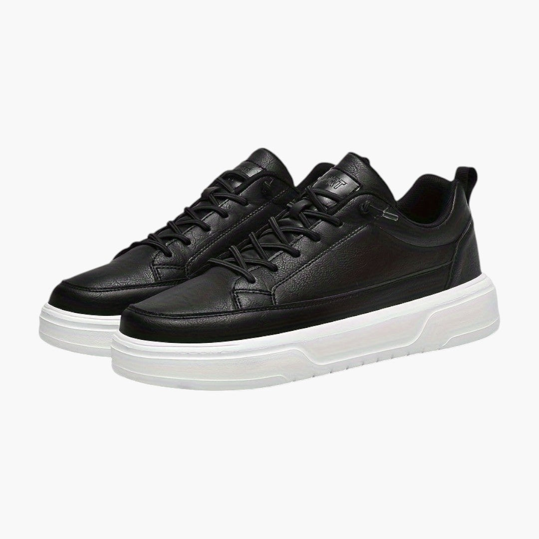 Homme Baskets Basses avec Fermeture Lacets et Semelle Épaisse
