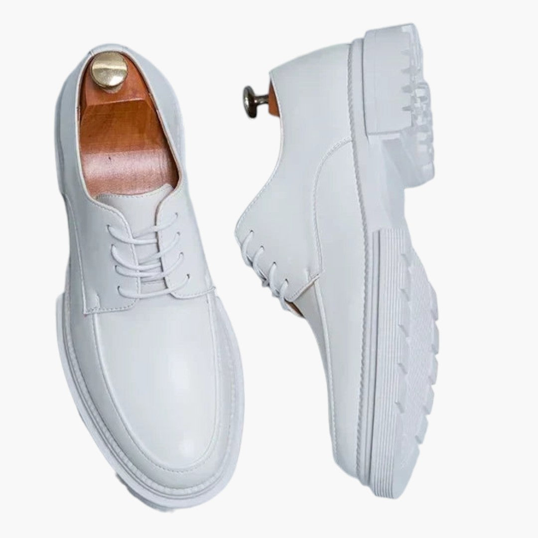 Męskie buty Oxford z sznurowaniem i gumową podeszwą