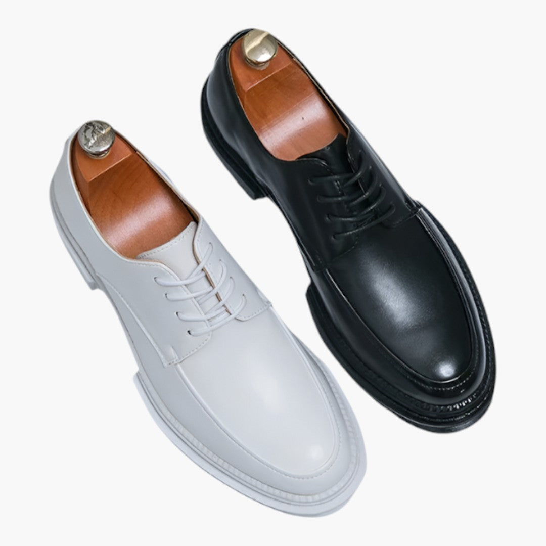 Męskie buty Oxford z sznurowaniem i gumową podeszwą