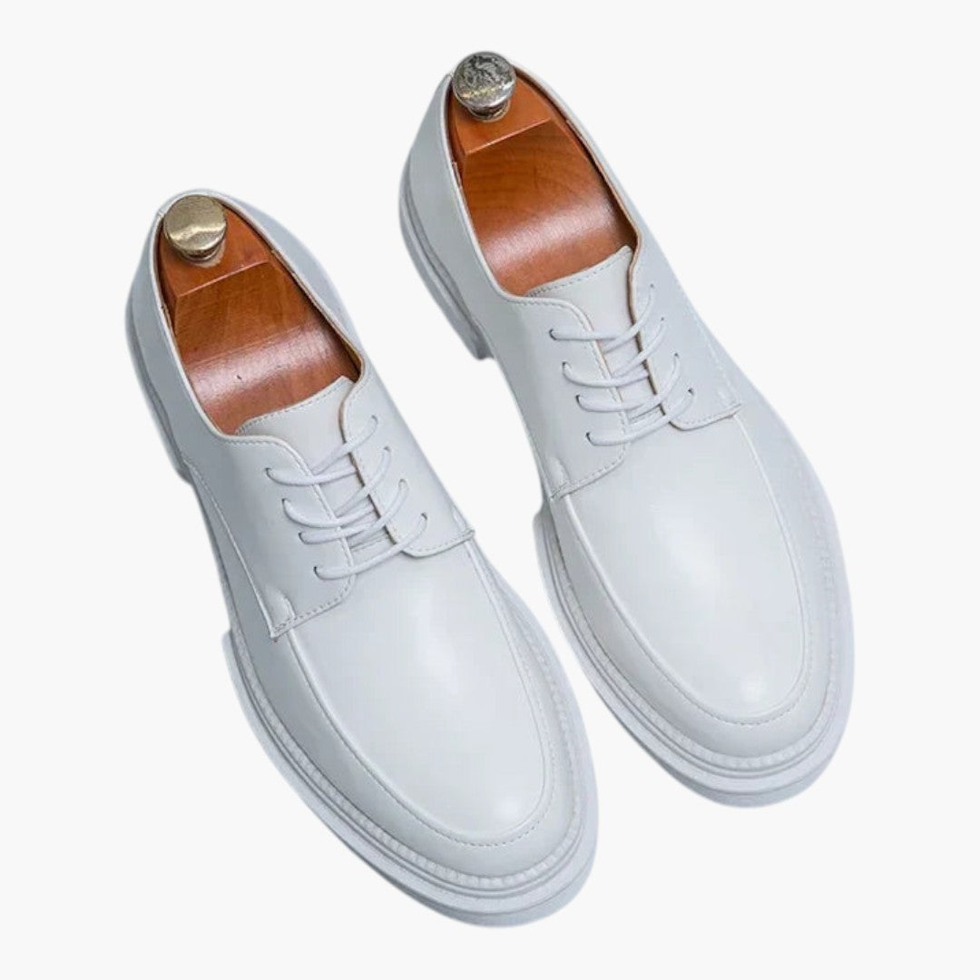 Męskie buty Oxford z sznurowaniem i gumową podeszwą