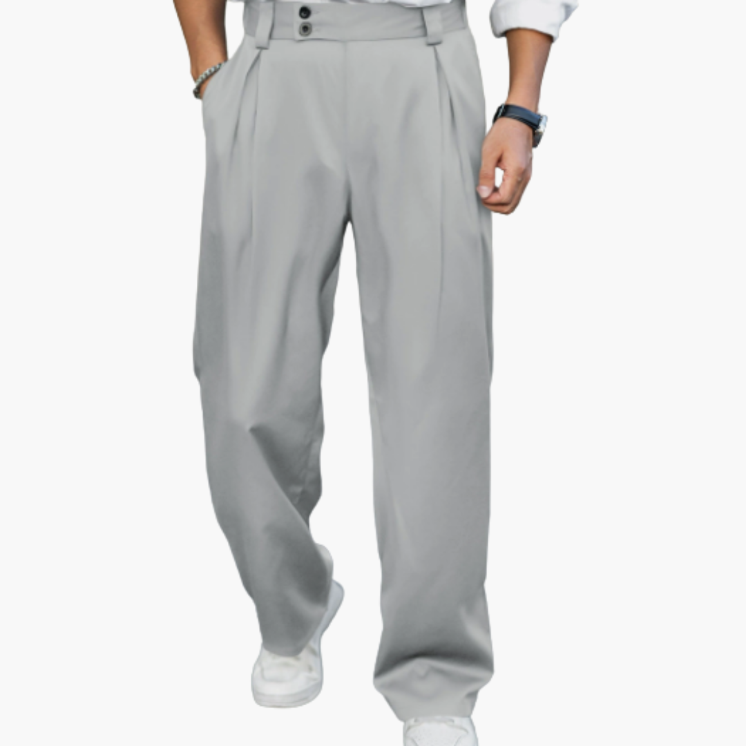 Pantaloni slim da uomo con taglio aderente per abbigliamento da ufficio