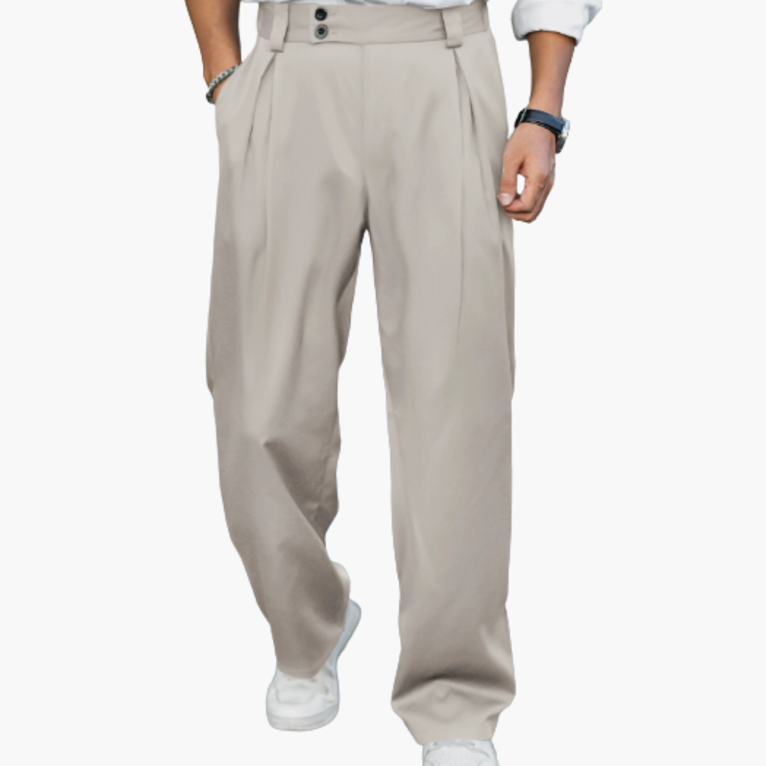 Pantaloni slim da uomo con taglio aderente per abbigliamento da ufficio