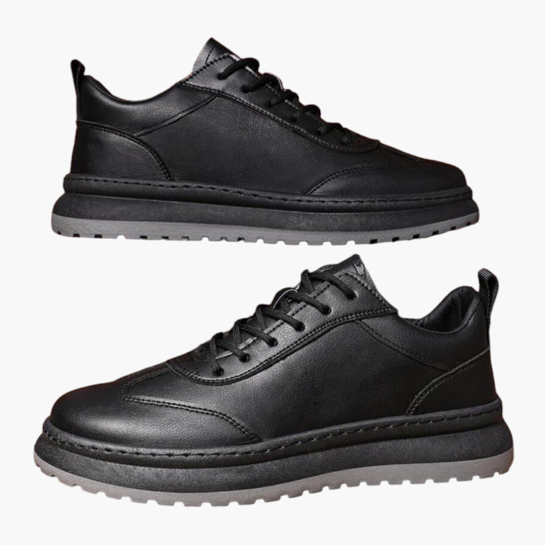 Hommes Baskets Basses avec Laçage Avant et Semelle Caoutchouc