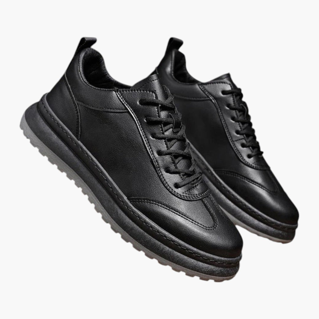 Hommes Baskets Basses avec Laçage Avant et Semelle Caoutchouc
