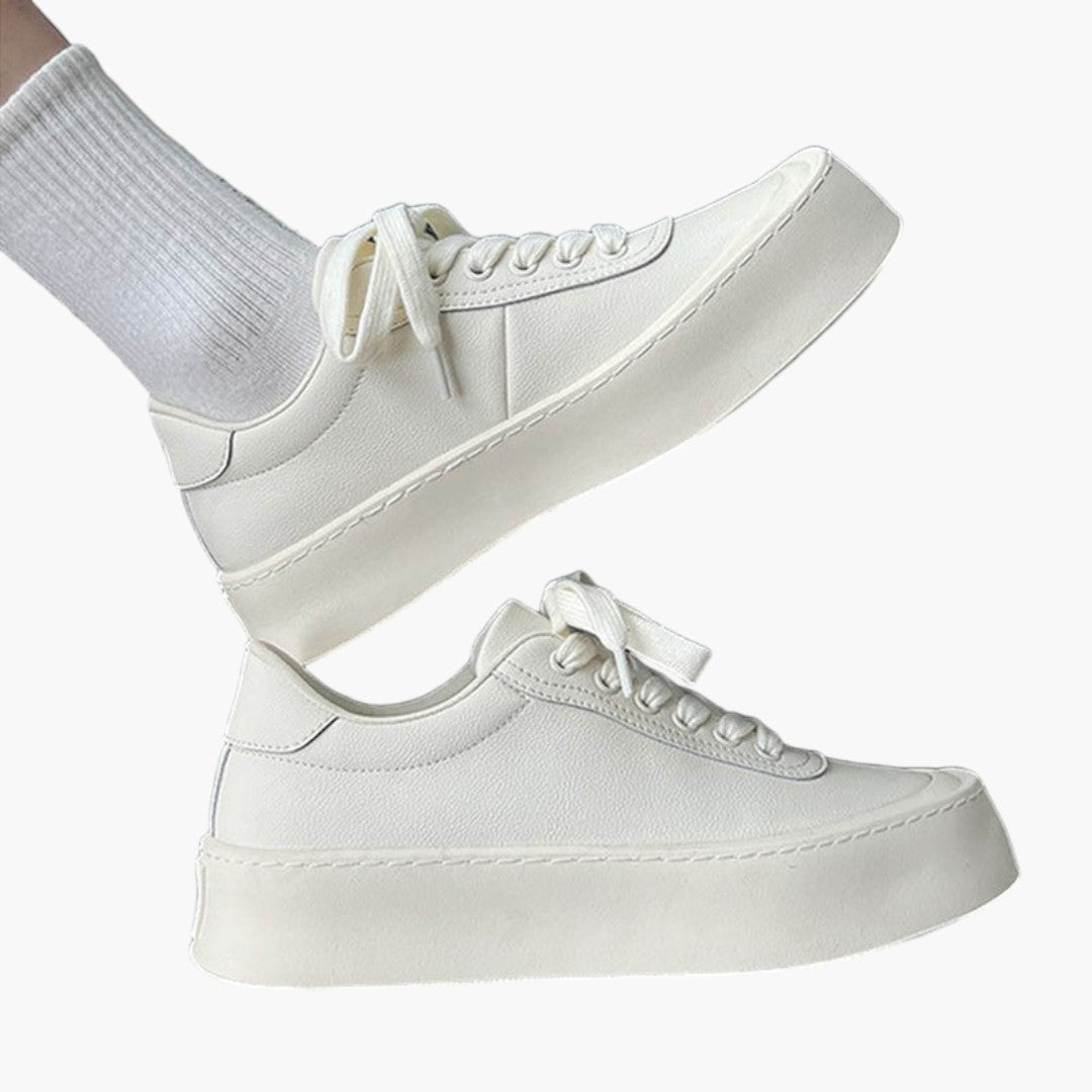Hommes Baskets avec Tige en Cuir et Fermeture Lacets
