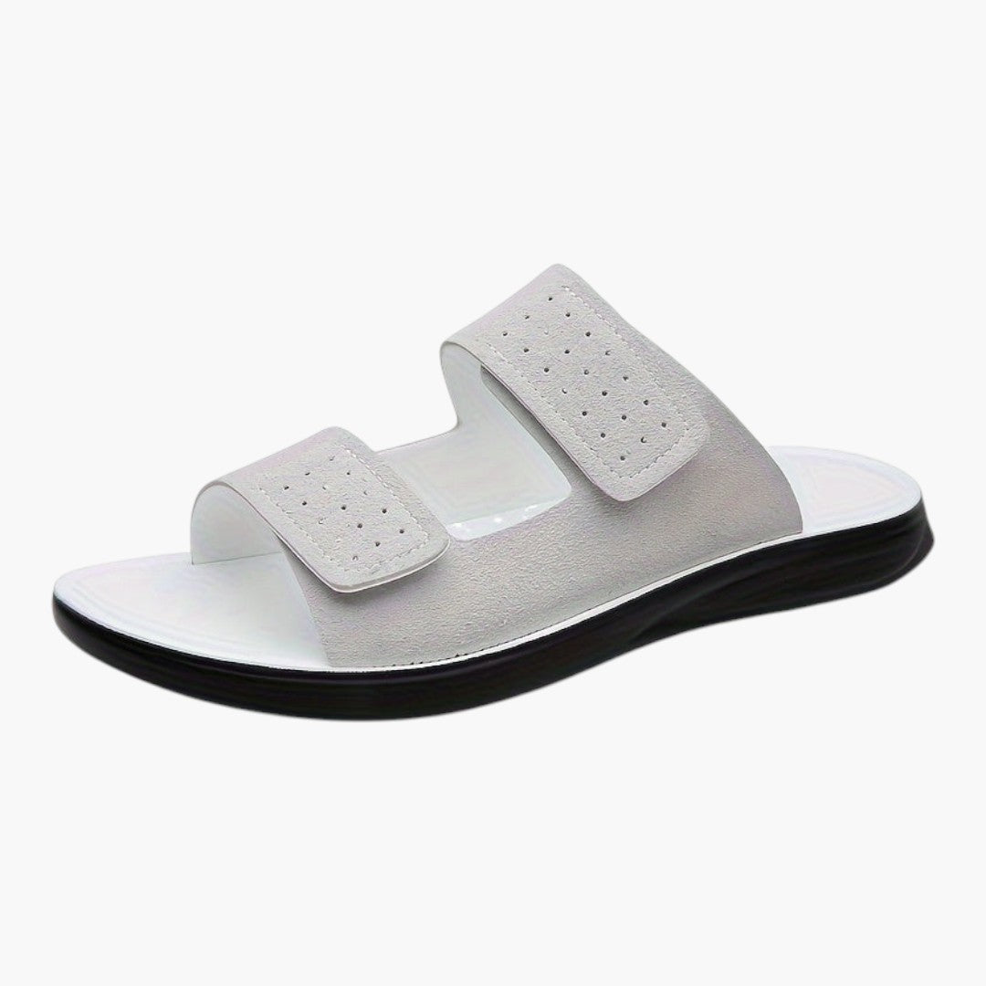 Hommes Chaussons Plates avec Dessus PU et Semelle EVA