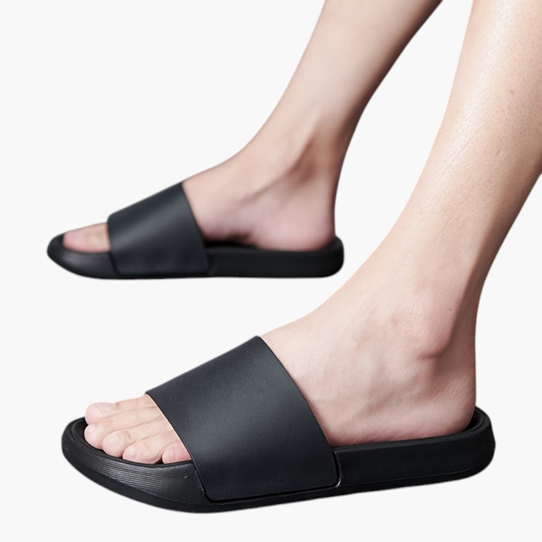 Hommes Chaussons avec Bout Rond et Semelle EVA