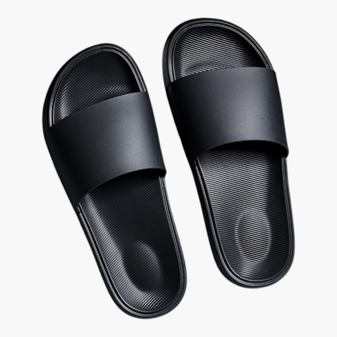 Hommes Chaussons avec Bout Rond et Semelle EVA